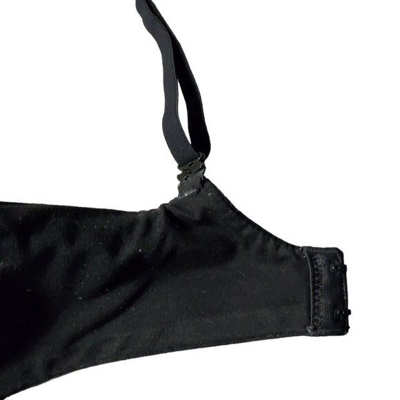 Victoria's Secret Underwire Demi Bra Size 32DDD Black Body By Victoria Padded - Picture 16 of 16